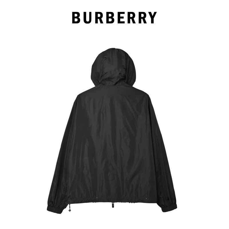 Burberry Black Quilted Jacket with Checked Lining view