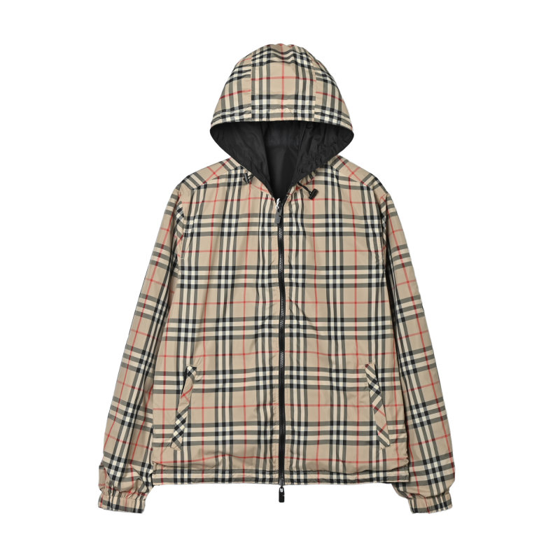 Burberry Black Quilted Jacket with Checked Lining view