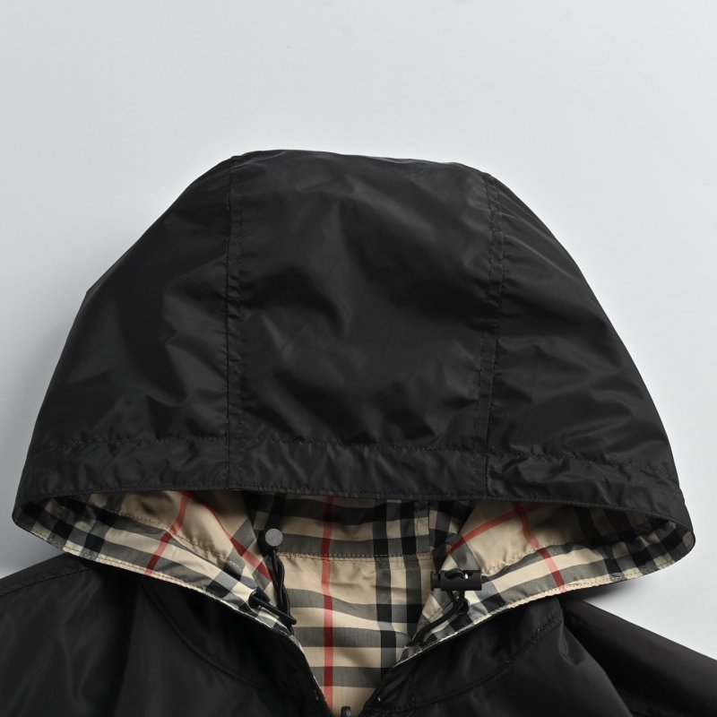 Burberry Black Quilted Jacket with Checked Lining view
