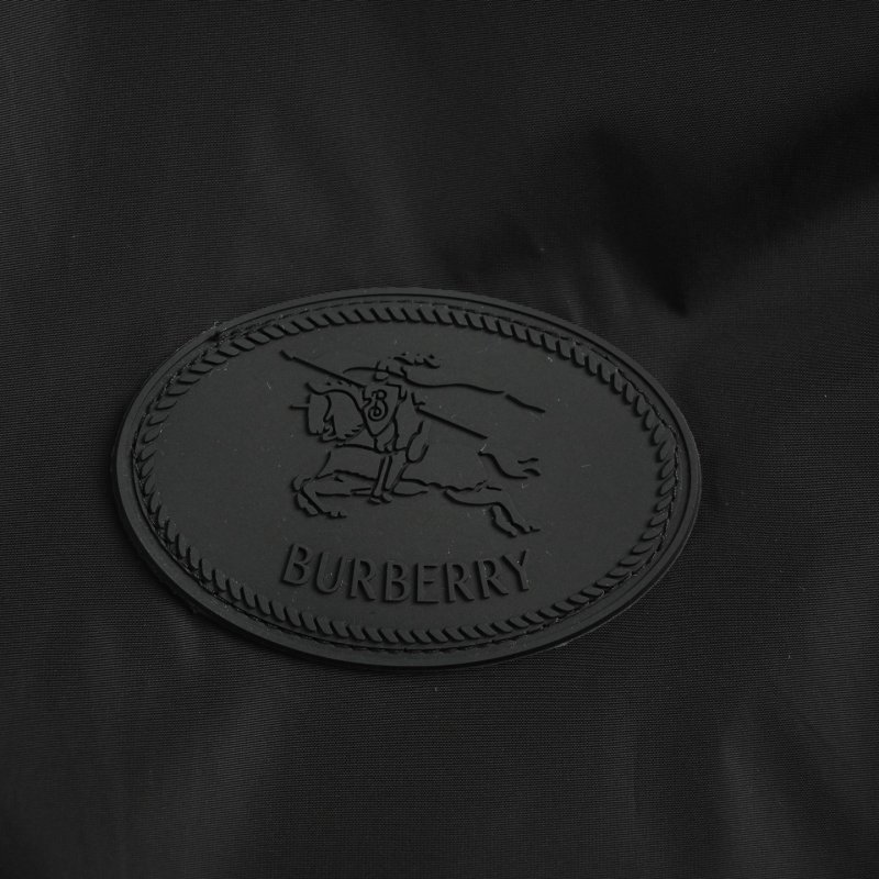 Burberry Black Quilted Jacket with Checked Lining view