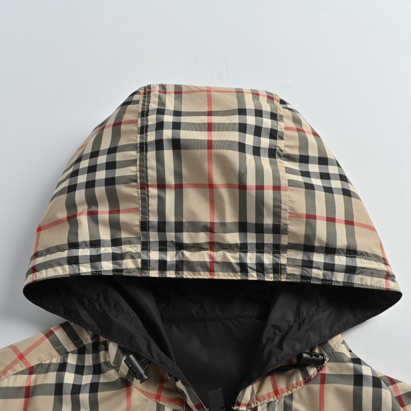 Burberry Black Quilted Jacket with Checked Lining view