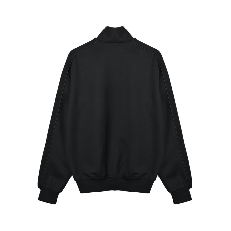 Black Zip-Up Harrington Jacket view
