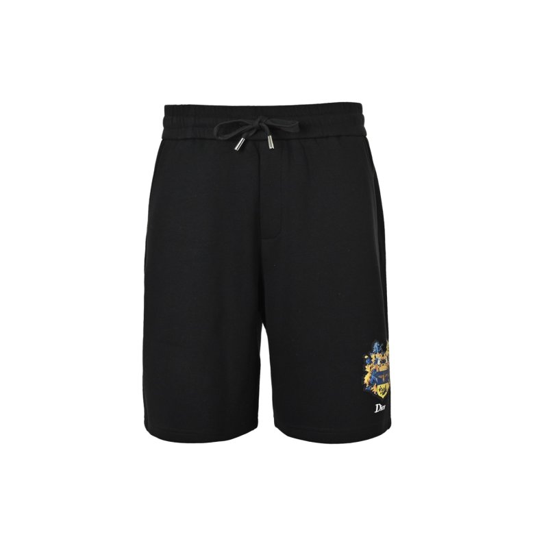 Dior Black Logo Embroidered Shorts view
