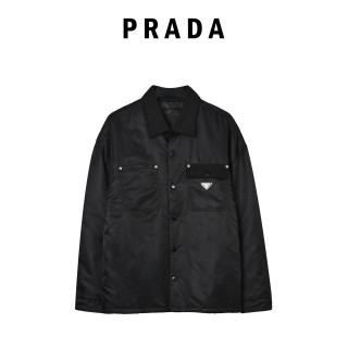 Prada Black Nylon Overshirt Jacket