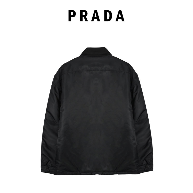 Prada Black Nylon Shirt Jacket view