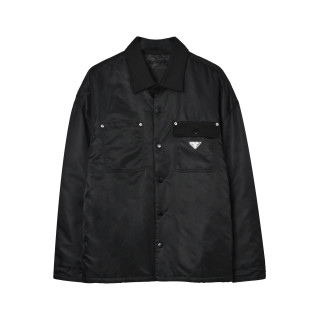 Prada Black Nylon Overshirt Jacket view 3