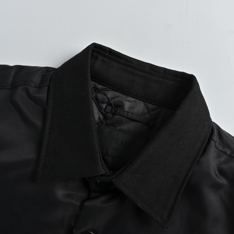 Prada Black Nylon Shirt Jacket view