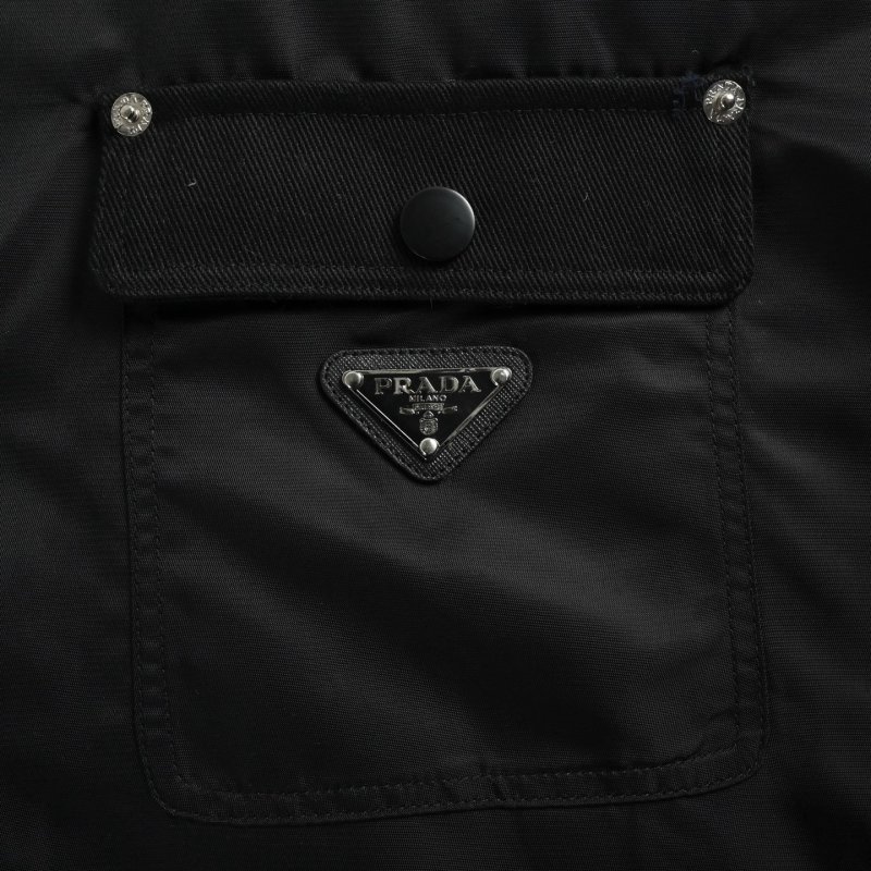 Prada Black Nylon Shirt Jacket view