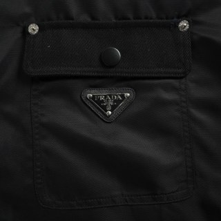 Prada Black Nylon Overshirt Jacket view 6