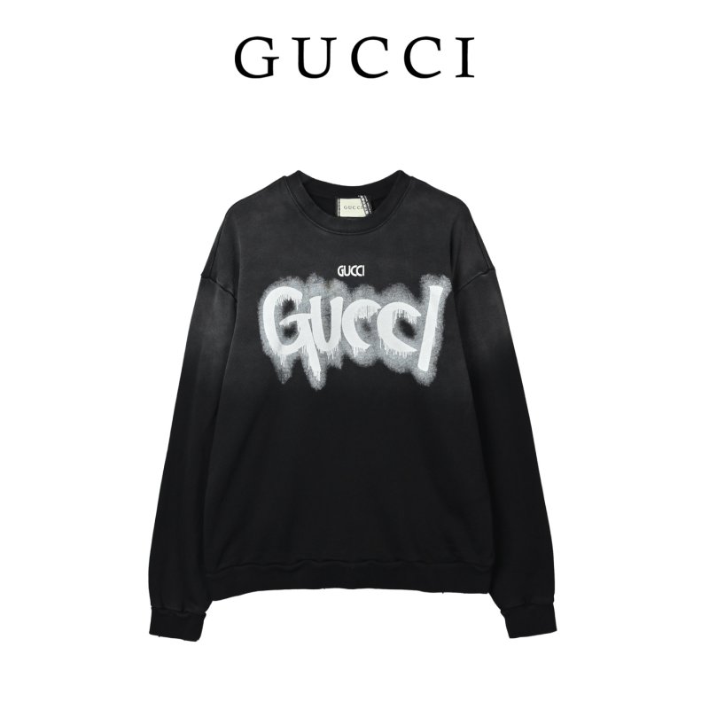 Gucci Graffiti Logo Black Hoodie view