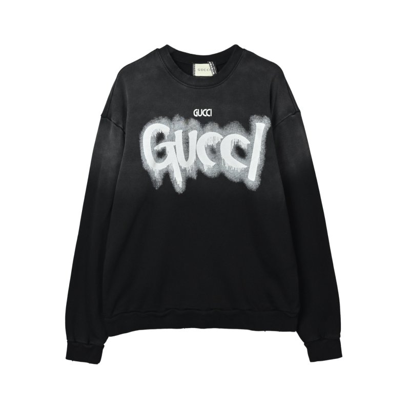 Gucci Graffiti Logo Black Hoodie view