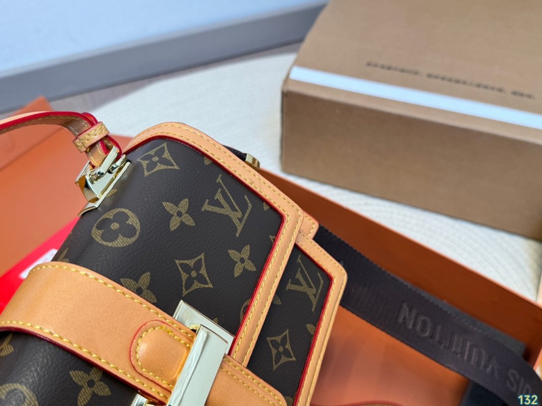 Louis Vuitton Monogram Canvas Flap Shoulder Bag with Accessories Set view
