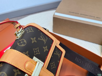 Louis Vuitton Monogram Canvas Flap Shoulder Bag with Accessories Set view 3