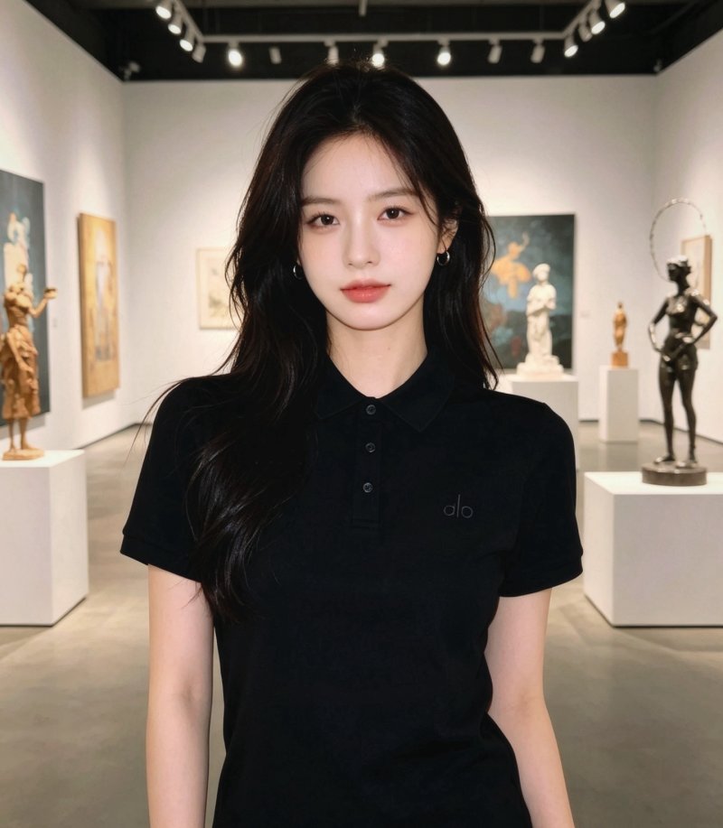 Alo Black Short-Sleeve Polo Shirt
