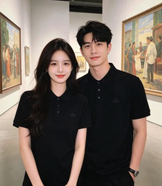 Alo Black Short-Sleeve Polo Shirt view 9