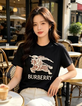 Burberry Knight Logo Black T-Shirt