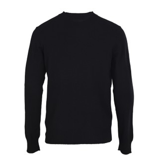 Versace Medusa Gold Embroidered Crew Neck Sweater Black view 11