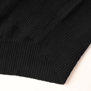 Versace Medusa Gold Embroidered Crew Neck Sweater Black view 14