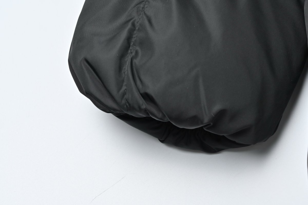 Black Puffer Down Jacket – Oversized Fit view