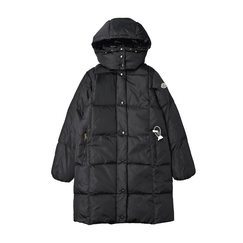Black Puffer Down Jacket – Oversized Fit view