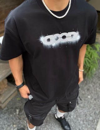 HoodBrand Lightning Graphic Black T-Shirt view 4