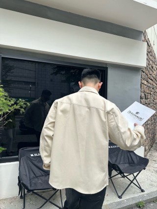 Stone Island Cream Overshirt Jacket view 3