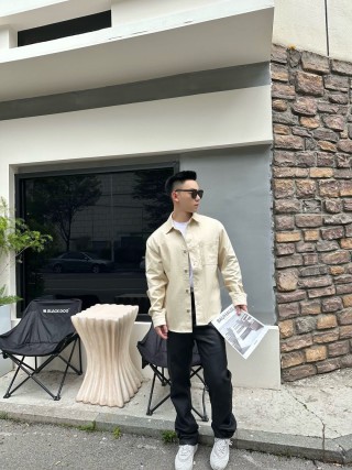 Stone Island Cream Overshirt Jacket view 5