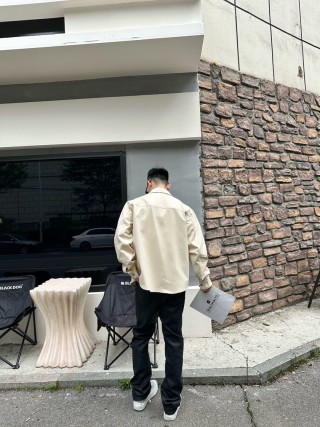 Stone Island Cream Overshirt Jacket view 6