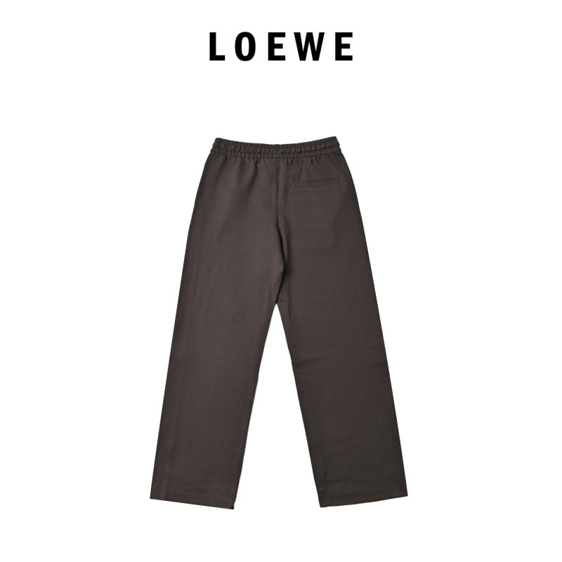 Loewe Brown & White Side Stripe Jogger Pants view