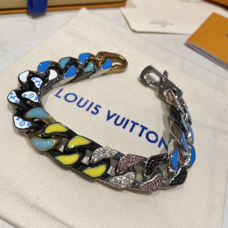 Louis Vuitton Colorful Cuban Chain Bracelet - Multi