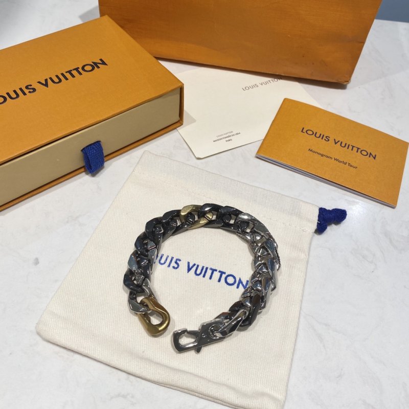 Louis Vuitton Colorful Cuban Chain Bracelet - Multi view