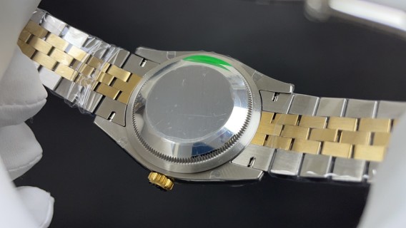Rolex Datejust 41mm Two-Tone Gold Champagne Diamond Dial view 6