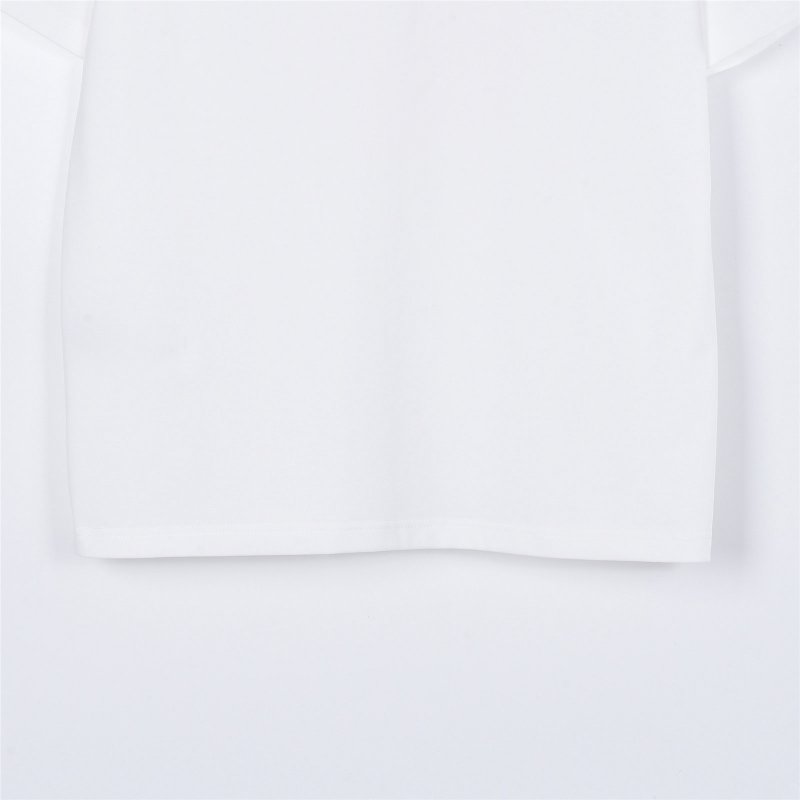 Essentials White Graphic Crew Neck T-Shirt view