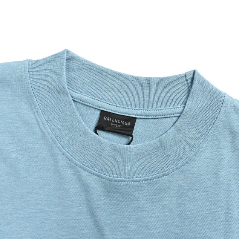 Blue Short Sleeve T-Shirt with Small Embroidered Logo view