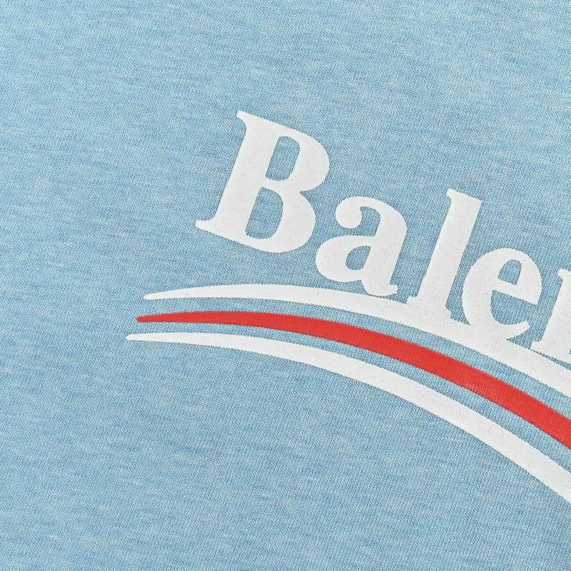 Blue Short Sleeve T-Shirt with Small Embroidered Logo view