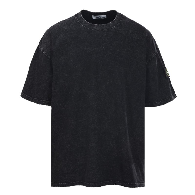 Vintage Washed Black Crewneck T-Shirt view