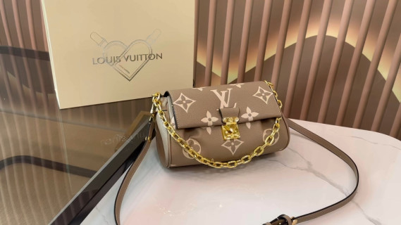 Louis Vuitton Monogram Shoulder Bag Taupe