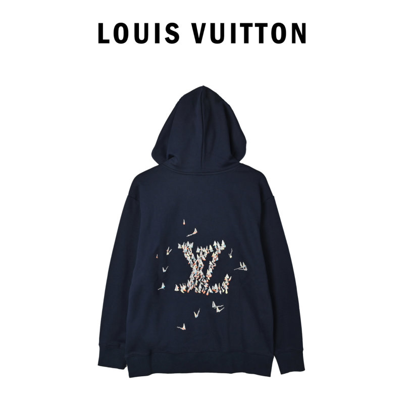 Louis Vuitton Navy Embroidered Hoodie view