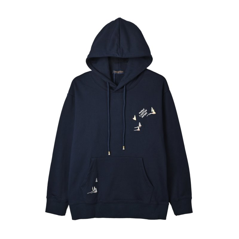 Louis Vuitton Navy Embroidered Hoodie view