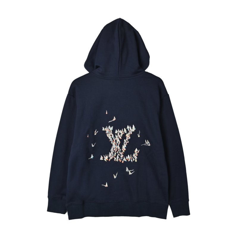 Louis Vuitton Navy Embroidered Hoodie view
