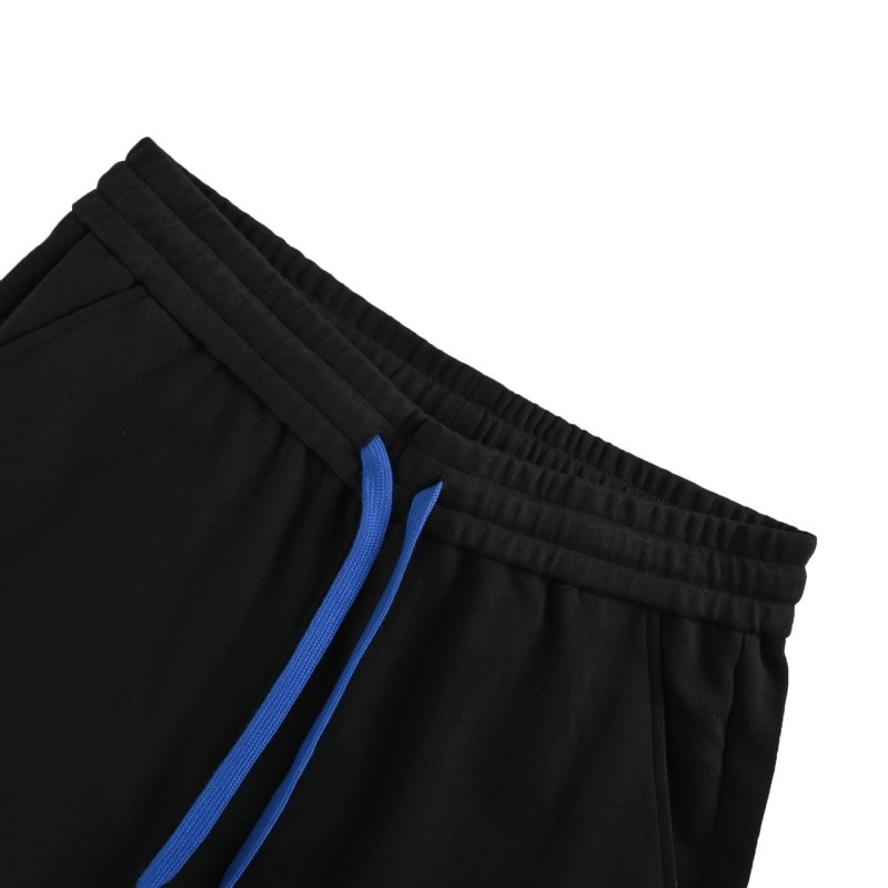 Loewe Black Shorts with Blue Drawstring view