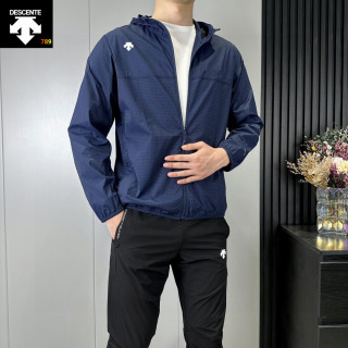 Descente UPF50+ Hooded Windbreaker Jacket - White view 2
