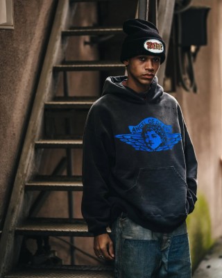 Jordan Jumpman Wings Charcoal Hoodie view 8