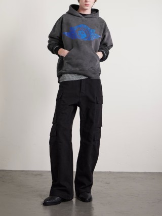 Jordan Jumpman Wings Charcoal Hoodie view 9