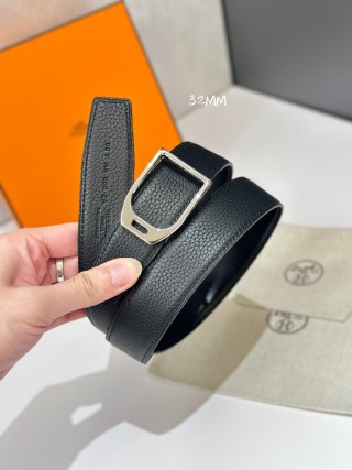 Hermès Jockey Belt Buckle & Reversible Leather Strap Black view 5