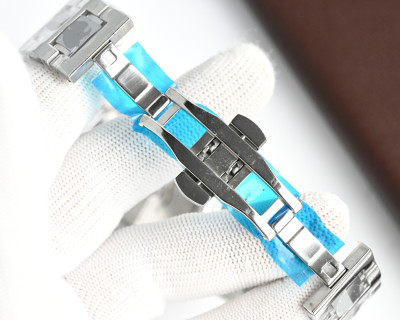 Rolex Sky-Dweller Inspired Mechanical Watch 42mm Silver view 8
