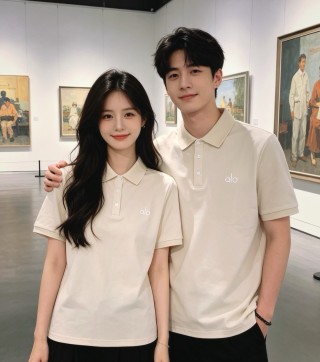 Alo White Short-Sleeve Polo Shirt view 9