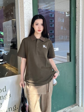 Burberry Olive Green Polo Short Sleeve Shirt view 5