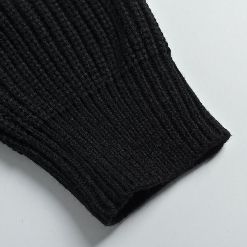 Essentials Black Ribbed Zip Hoodie view
