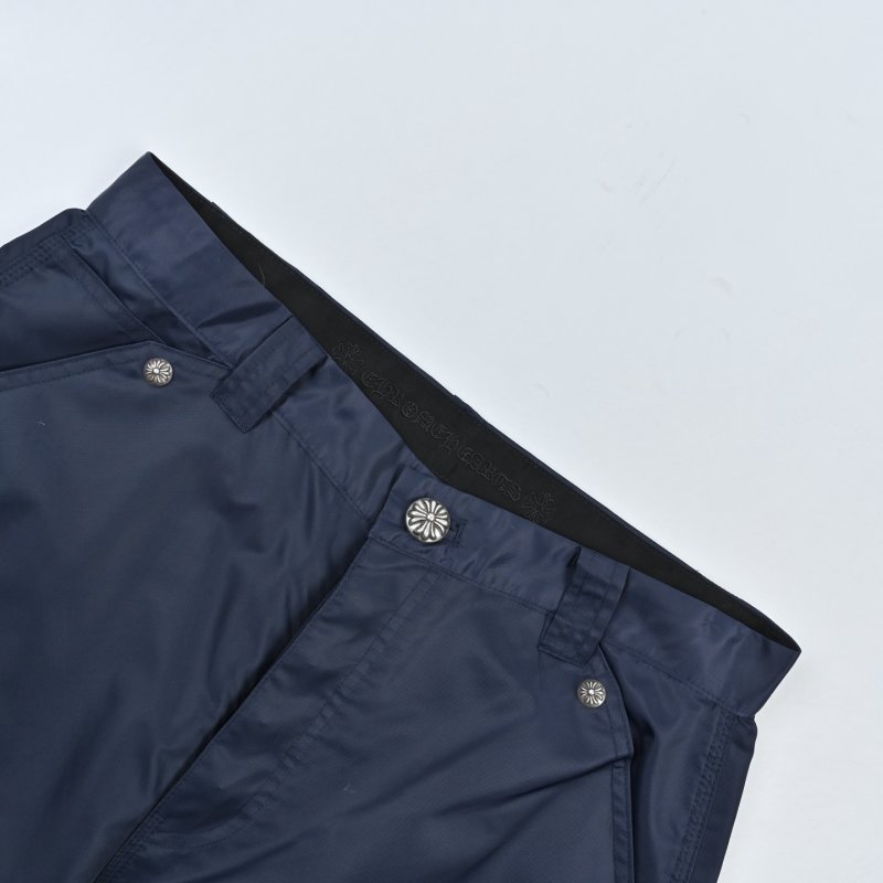 Navy & Black Color-Block Cargo Pants view